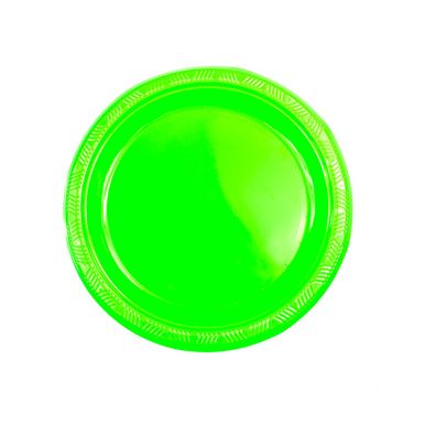 Prato-neon-verde-18cm