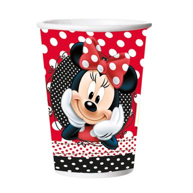 Copo-De-Papel-Red-Minnie-330ml-C-8-Unidades Copo-De-Papel-Red-Minnie-330ml-C-8-Unidades