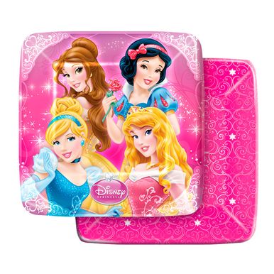 Prato-Quadrado-18cm-Princess-Debut-C-8-Unidades Prato-Quadrado-18cm-Princess-Debut-C-8-Unidades