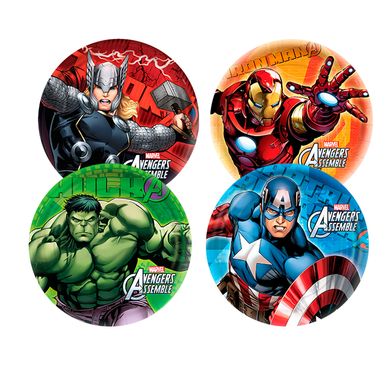 Prato-18cm-Avengers-Animated-C--8-Unid.- Prato-18cm-Avengers-Animated-C--8-Unid.-