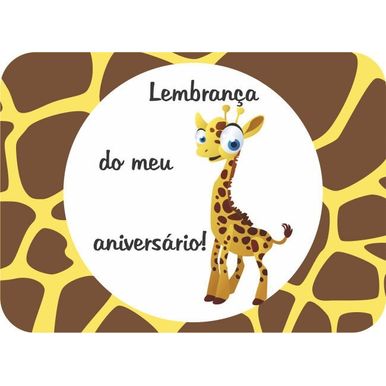 Adesivo-Duster-55x04cm-Safari-Girafa-C-20-Pecas Adesivo-Duster-55x04cm-Safari-Girafa-C-20-Pecas