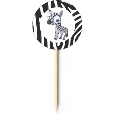 Palito-Decorativo-Duster-Safari-Zebra-C-10-Pecas Palito-Decorativo-Duster-Safari-Zebra-C-10-Pecas
