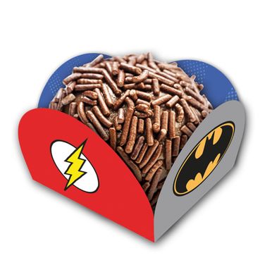 porta-forminha-liga-da-justica-festcolor porta-forminha-liga-da-justica-festcolor