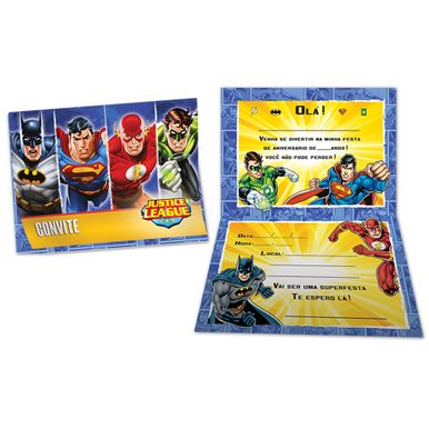 convite-liga-da-justica-festcolor-10cm-x-15cm convite-liga-da-justica-festcolor-10cm-x-15cm