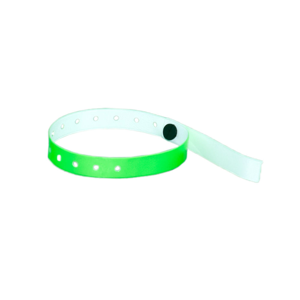 Pulseira De Identif. Plástica C/50 Unidades Verde