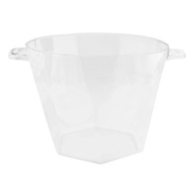 Balde-Plastico-De-Gelo-Cristal-Transparente Balde-Plastico-De-Gelo-Cristal-Transparente