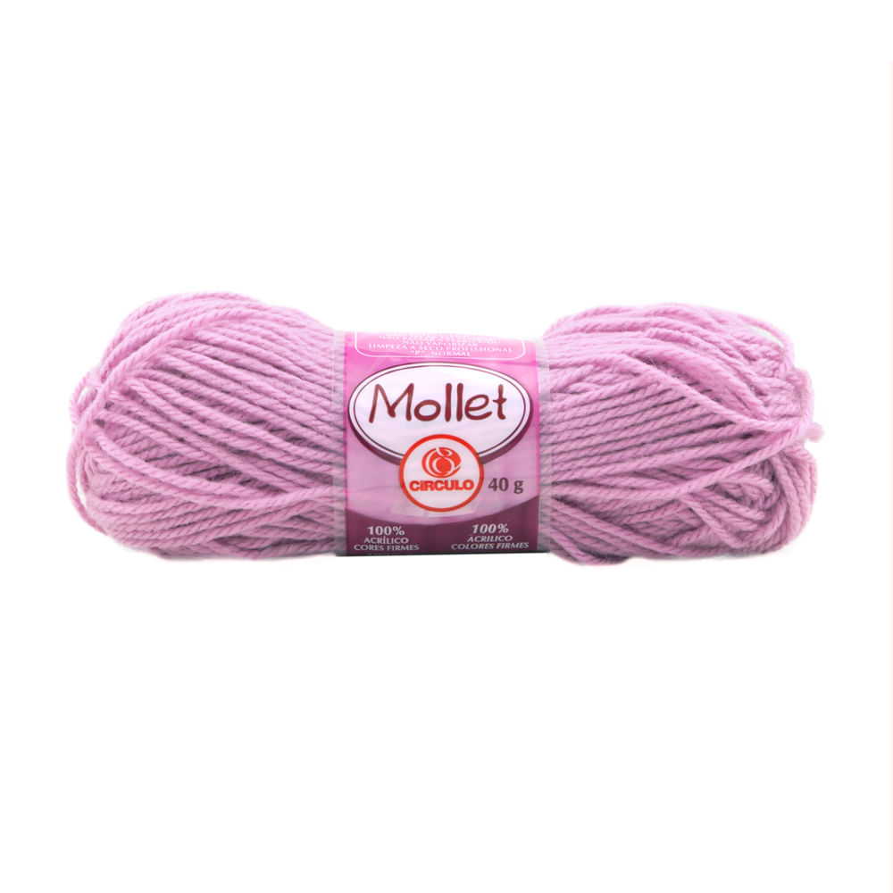 Lã Mollet Círculo 40gr C/80 Metros Cores Sólidas Catálogo 2