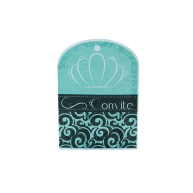 convite-aniversario-arabesco-verde-e-preto-8x114cm convite-aniversario-arabesco-verde-e-preto-8x114cm