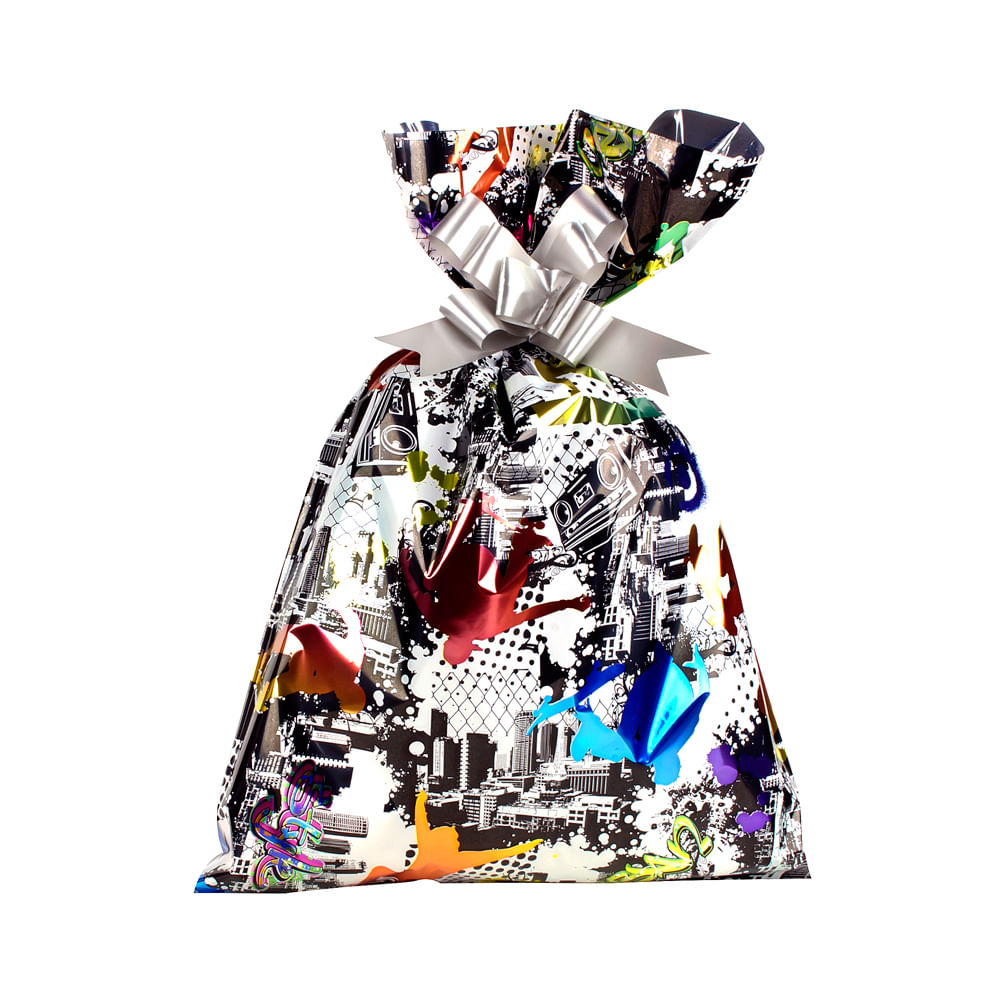 Saco Para Presente 30x44cm C/1 Unidade Skate
