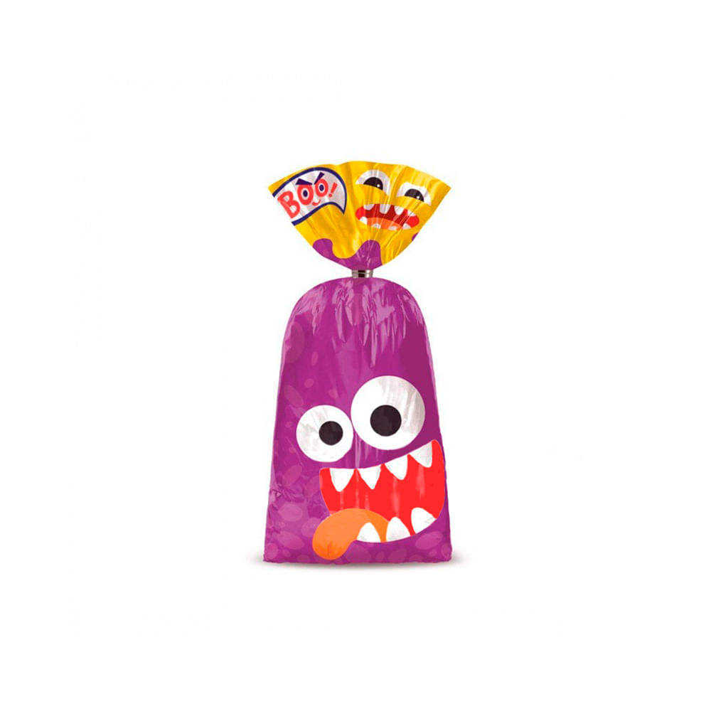 Saco Para Presente 45x59cm C/1 Unidade Monstrinhos