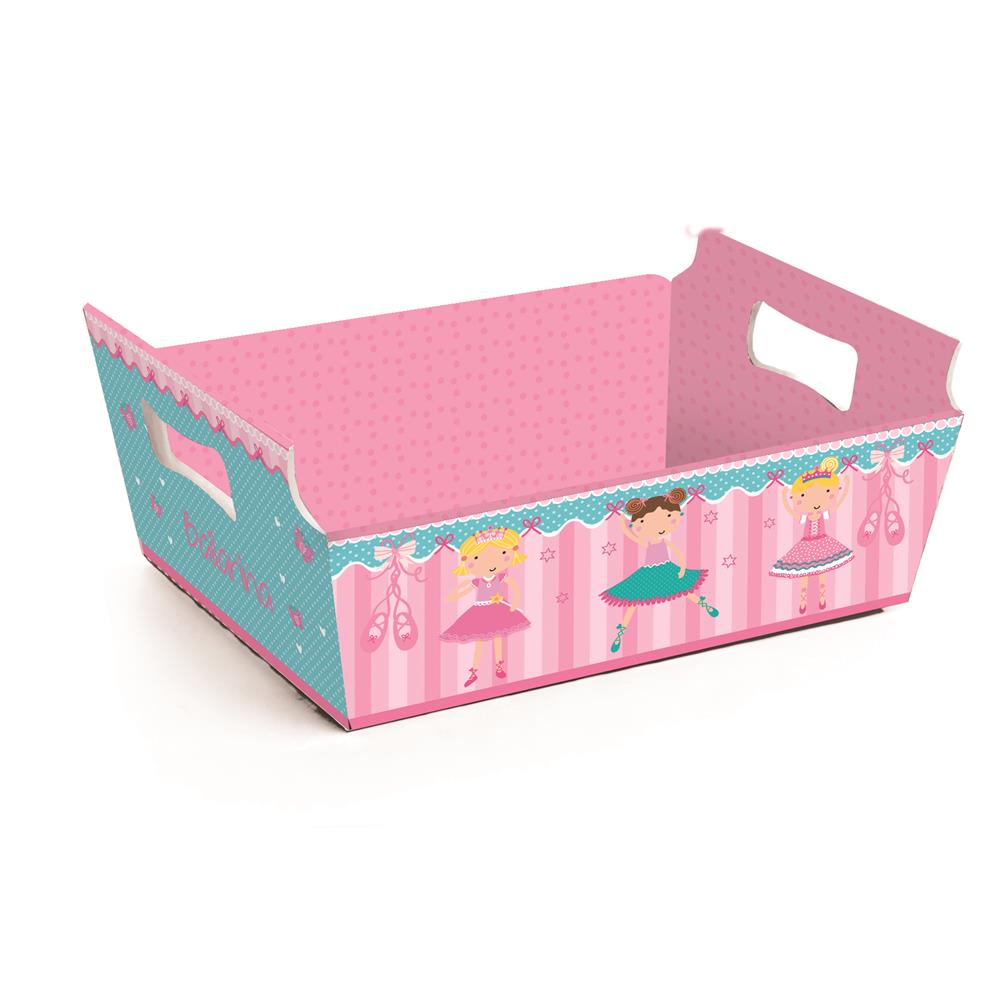Cesta De Cartão Pp 14,5x10x5 Bailarina C/10 Unidades