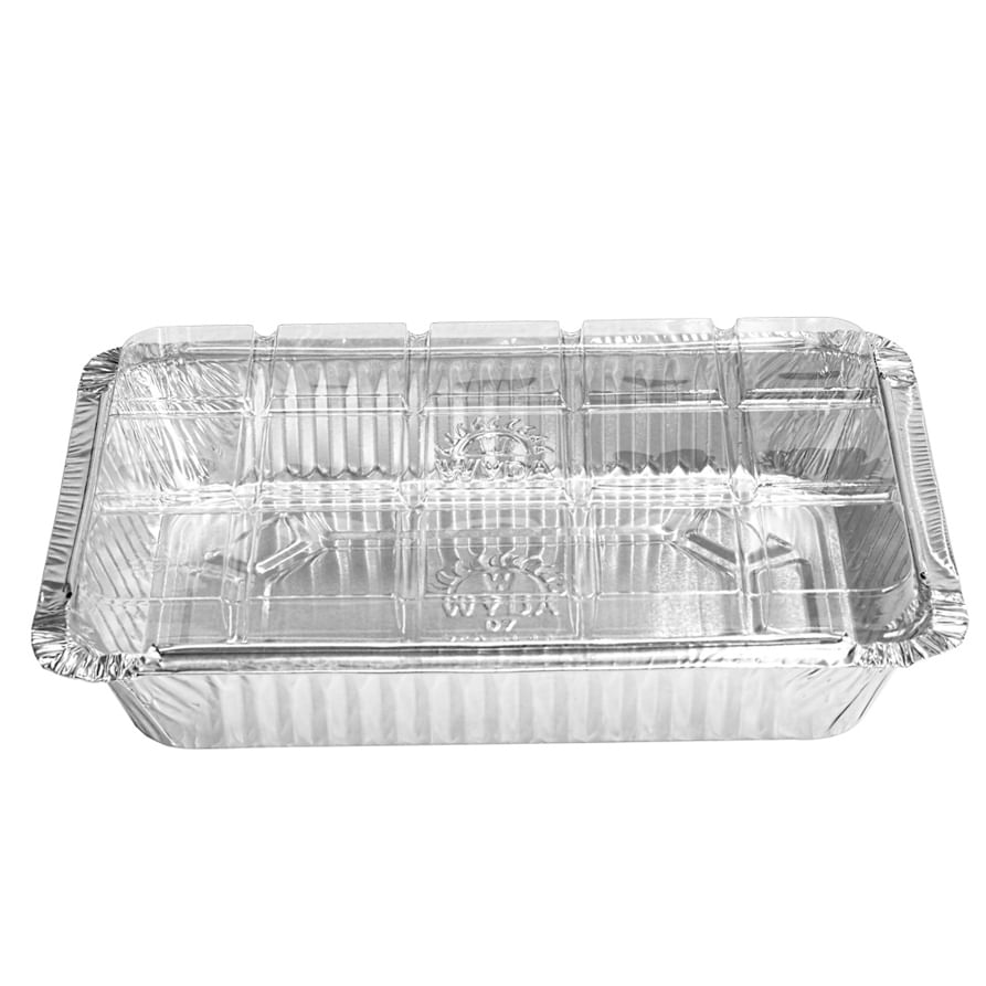 Bandeja De Alumínio Wyda Retangular 750ml C/tampa Pet C/10