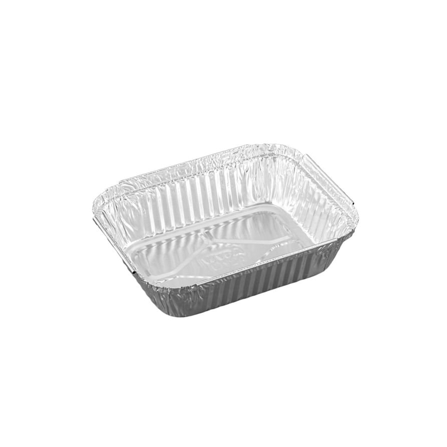 Bandeja De Alumínio Wyda Retang 220ml C/tampa Cartão C/10 Un