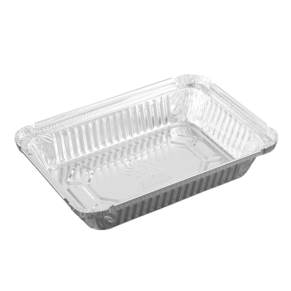 Bandeja De Alumínio Wyda Retang 750ml C/tampa Cartão C/10 Un