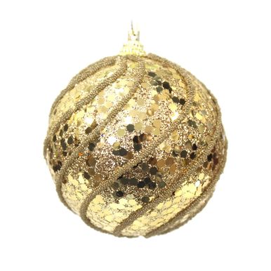 bola-dourada-decorada-com-glitter