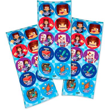 Adesivo-Redondo-Authentic-Games-C30-Unidades Adesivo-Redondo-Authentic-Games-C30-Unidades