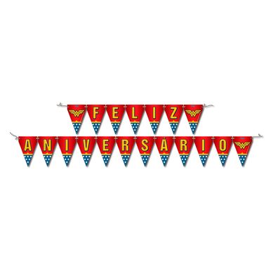 Faixa-Decorativa-Mulher-Maravilha-240cmX19cm- Faixa-Decorativa-Mulher-Maravilha-240cmX19cm-