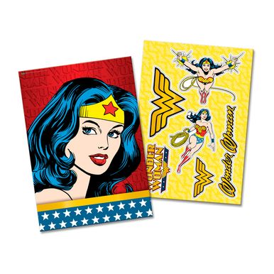 Kit-Decorativo-64x45cm-Mulher-Maravilha-C6-Pecas-Destacavei Kit-Decorativo-64x45cm-Mulher-Maravilha-C6-Pecas-Destacavei