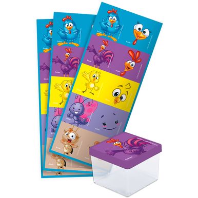 Adesivo-Quadrado-Galnha-Pintadinha-Popopo-C30-Unidades Adesivo-Quadrado-Galnha-Pintadinha-Popopo-C30-Unidades