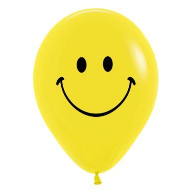 Balão Látex Fashion Smiles R12 12 Unid Balloons 39000450 AMARELO CARINHA FELIZ Balão Látex Fashion Smiles R12 12 Unid Balloons 39000450 AMARELO CARINHA FELIZ
