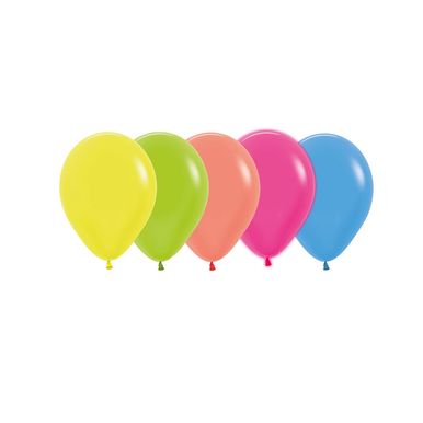 Balão Látex Brilha No Escuro Neon R5 50 Unid Balloons 39000164 CORES VARIADAS Balão Látex Brilha No Escuro Neon R5 50 Unid Balloons 39000164 CORES VARIADAS