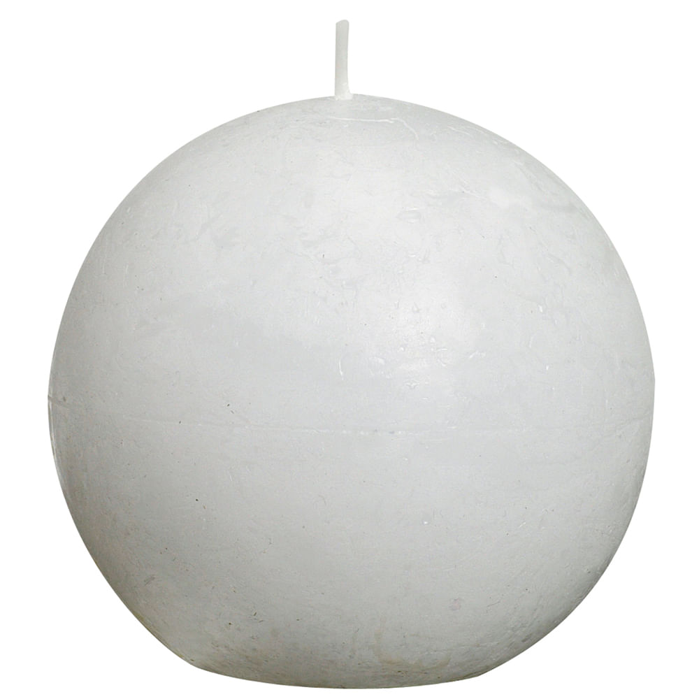 Velas Formato Bola Branca - 1 UN  - Cromus: 0105095