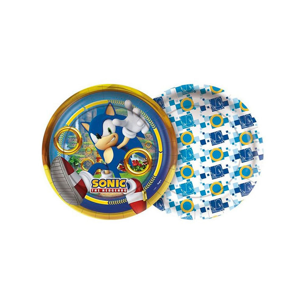 Prato Decorativo 18cm Sonic C/8 Unidades