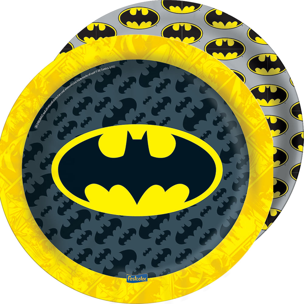 Batman Geek Prato c/8 - Festcolor