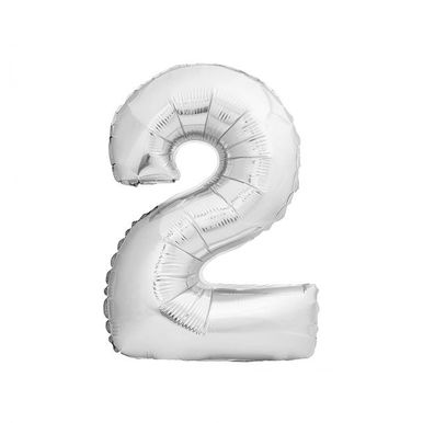Balao-Metalizado-Numeral-Prateado-40-Polegadas-Golden-Festa Nº2 PRATEADO Balao-Metalizado-Numeral-Prateado-40-Polegadas-Golden-Festa Nº2 PRATEADO
