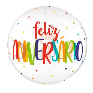 Balão Bolha Transparente Decorada 20 Polegadas 1un Balloons 39002154 Balão Bolha Transparente Decorada 20 Polegadas 1un Balloons 39002154