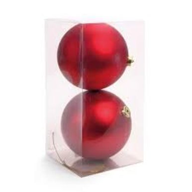 Jogo 3 Bolas de Natal Cinto Papai Noel Vermelho 10cm