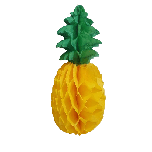 Enfeite Abacaxi N°2 Para Carnaval Amarelo 54cm