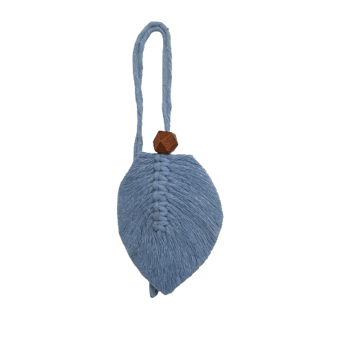 Folha De Macrame Decorativa De Barbante