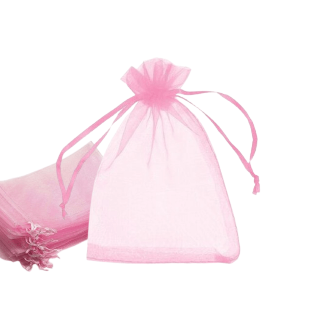 Saco De Organza Liso 17cm x 30cm Pct C/10 Unidades