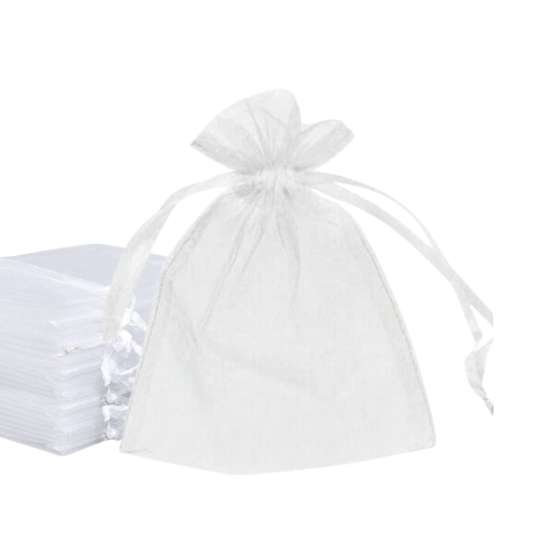 Saco De Organza Liso 08cm X 10cm Pct C/10 Unidades