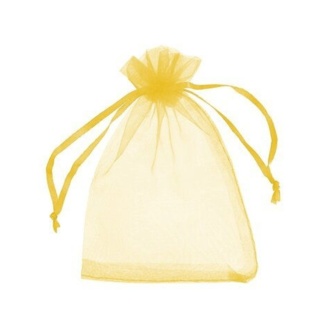 Saco De Organza Liso 09cm X 12cm Pct C/10 Unidades